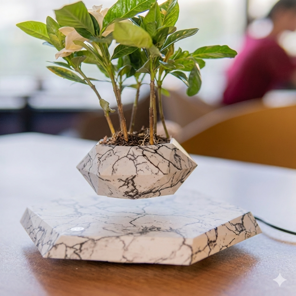 Levitating - Magnetic Floating Marble Pot ©